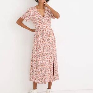 Madewell Clara Midi Dress in Falling Daisy Size Large